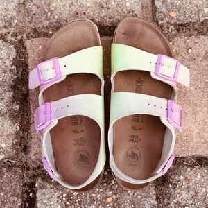 Birkenstock Kids Sandals - Green and Purple